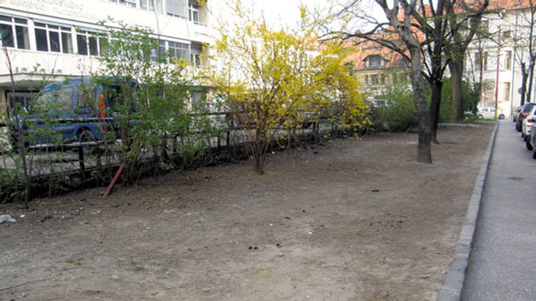 Na múzejnej je len blato a výkaly, trávnik chýba, univerzita rozmýšľa, čo s plochou - Muzejna1