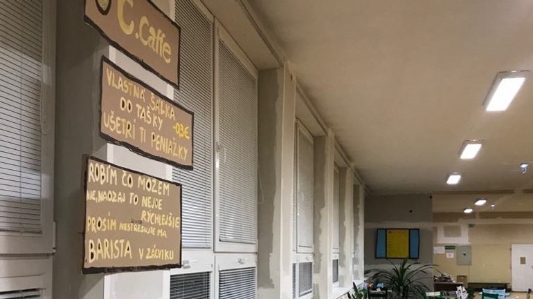 ekologická kaviareň SOŠ Kadnárova