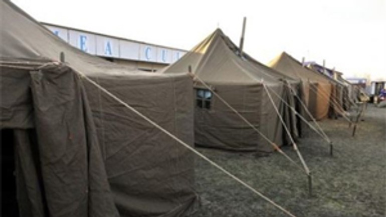 Stanové mestečko prichýlilo viac ako 1500 bezdomovcov - Stany1