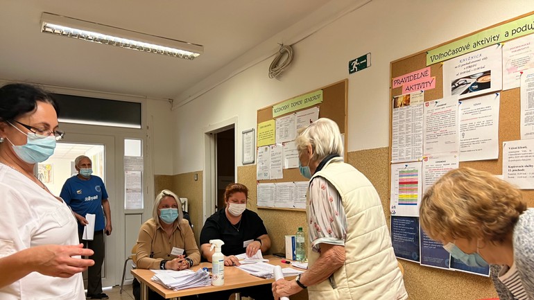 Očkovanie dom seniorov  Sklenárova