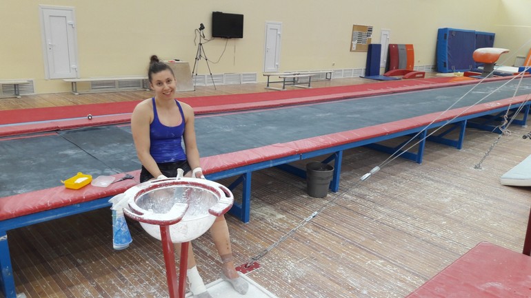 Gymnastka Barbora Mokošová
