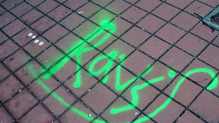 Vandali zelenou farbou ničili detský park v ružinove - vandali ruzinov