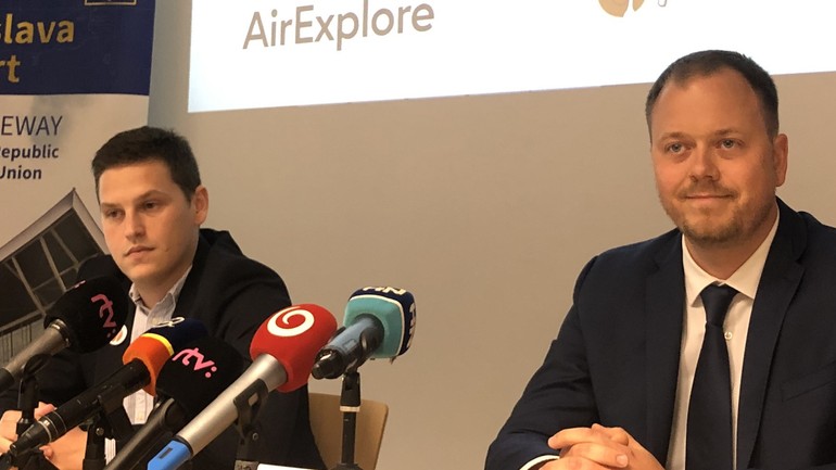 Patrik Vas (spoločnosť Pelican travel) a Martin Štulajter (Air Explore)