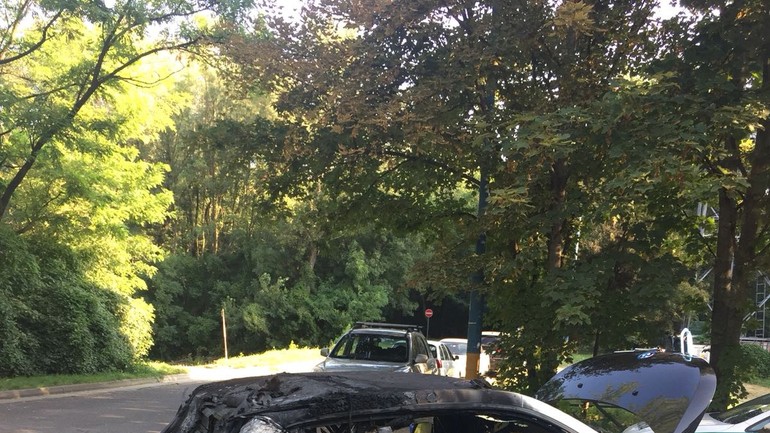 Požiar elektromobilu BMWi3 na Antolskej