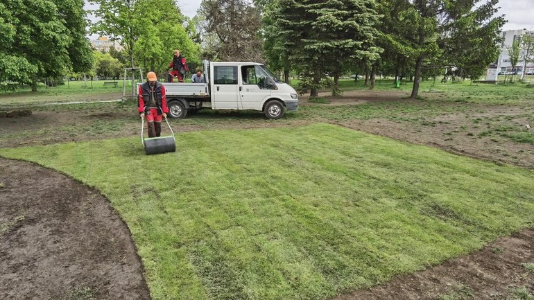 Trávnik psí výbeh Tomášikova