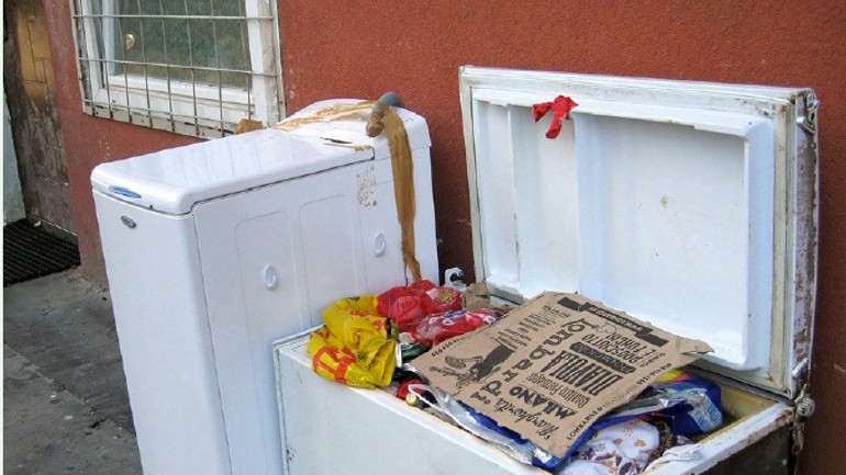 Odpadky za pivárničkou