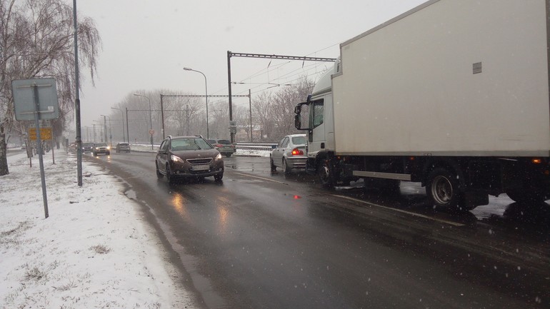 Sneženie v Bratislave