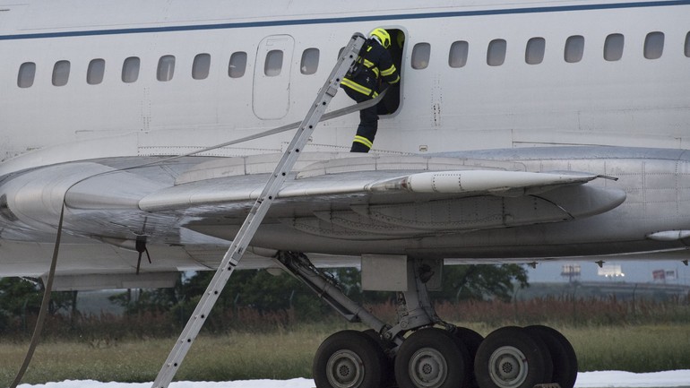 Nácvik zásahu po nehode lietadla