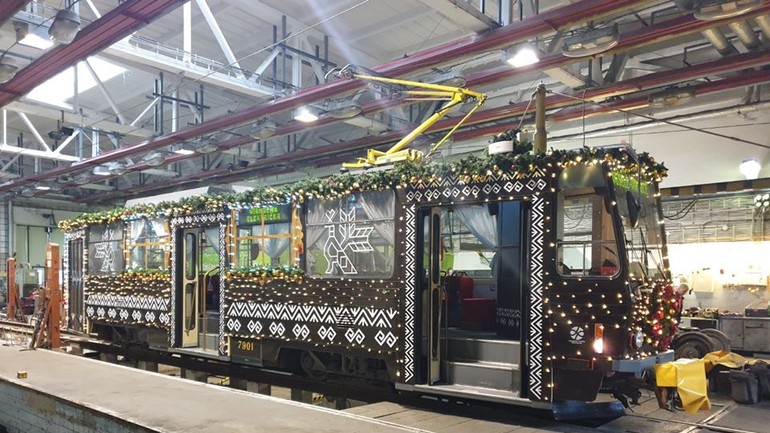 Vianočná električka Bratislava