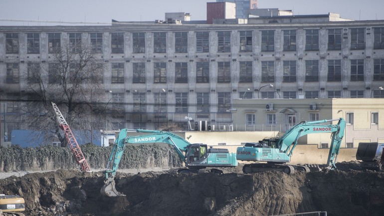 Mlynské nivy - aktuálny stav stavebných prác 23. februára 2018