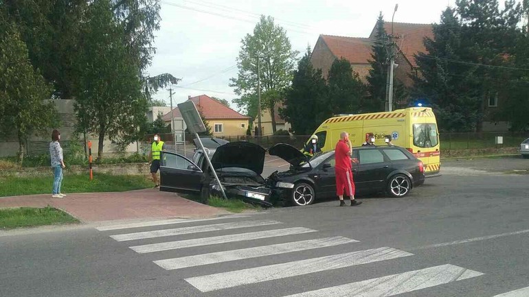 Nehoda v obci Kaplna