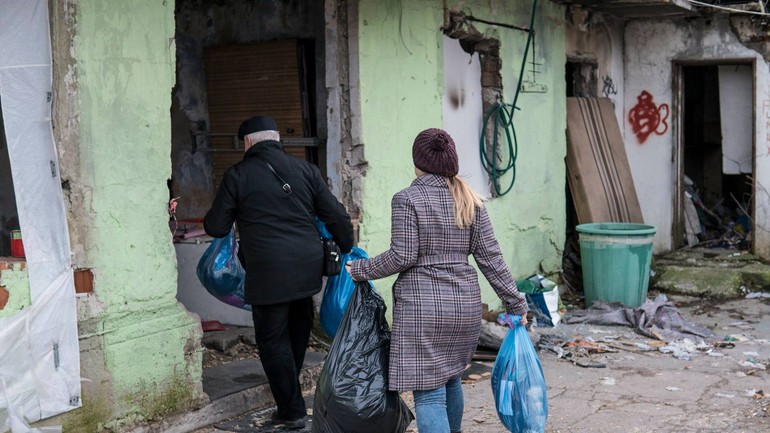 Petržalka - bezdomovci - zbierka