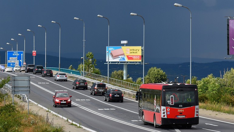 Nový BUS pruh smer Vajnory