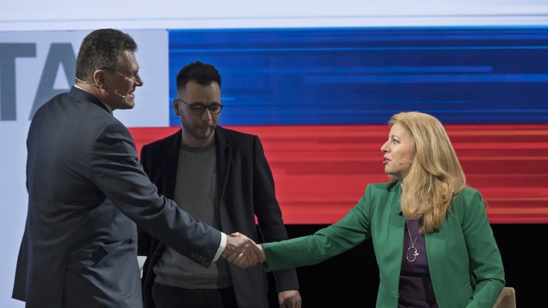 Maroš Šefčovič a Zuzana Čaputová