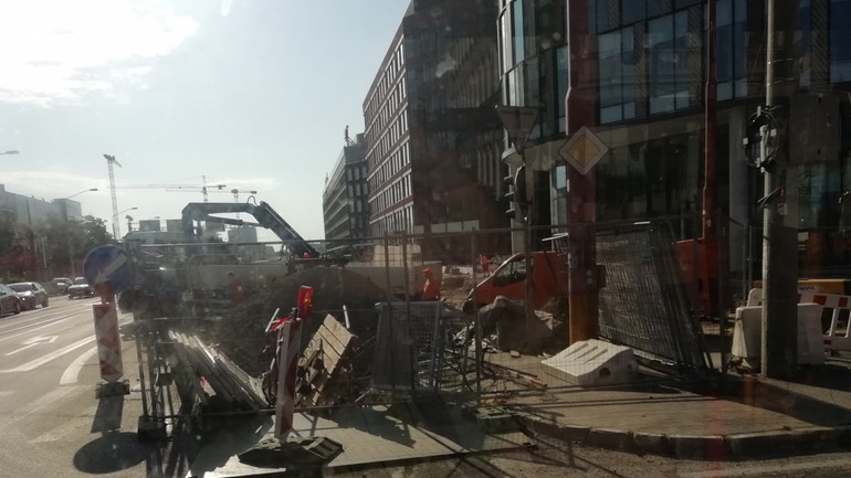 Rozkopávka na ulici Mlynské nivy