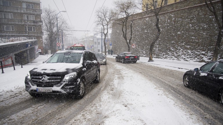 Sneženie v hlavnom meste