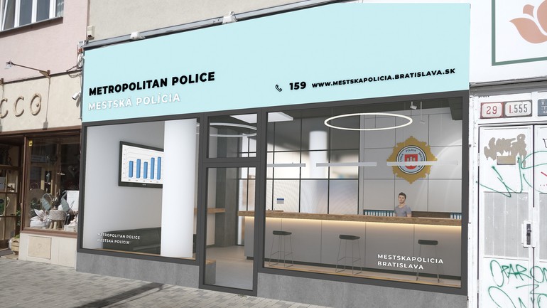 Stanica mestskej polície na Obchodnej - vizualizácia