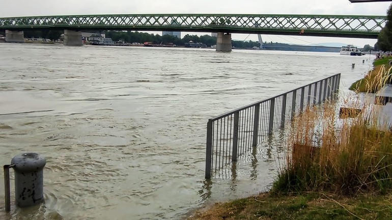 vysoká hladina Dunaja