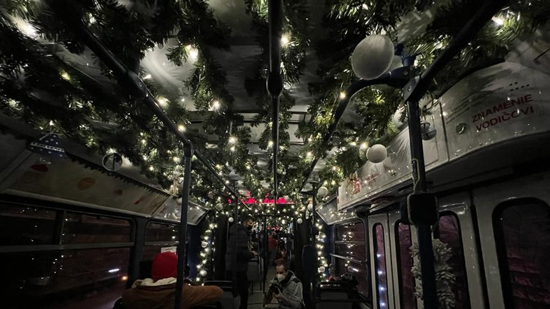 vianočná električka