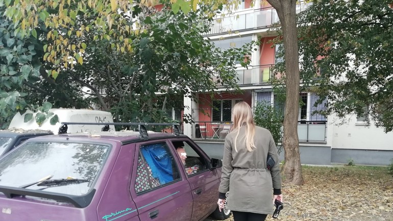 Muž bez domova sa s nami nakoniec rozprával