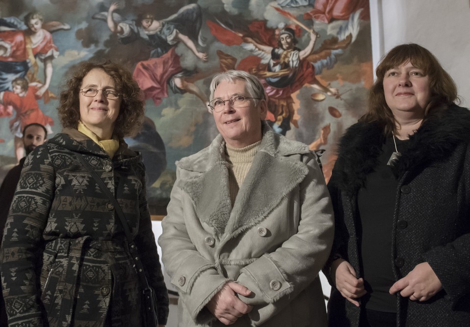 Reštaurátorky Anna Gregová, Zuzana Jakabová a Barbara Davidson