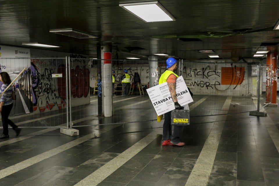 Začiatok rekonštrukčných prác podchodu na Trnavskom mýte