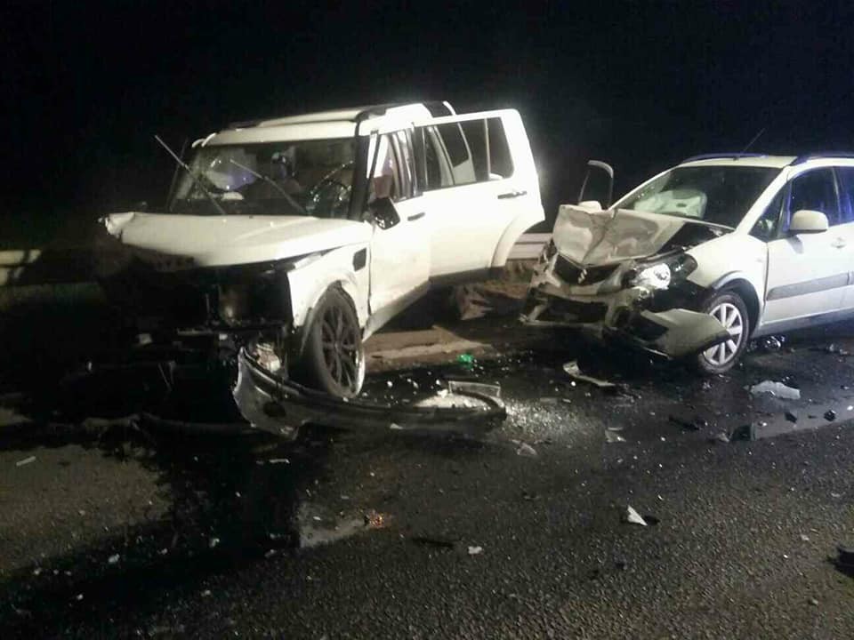 Čelná zrážka pri Šamoríne 23.11. 2017