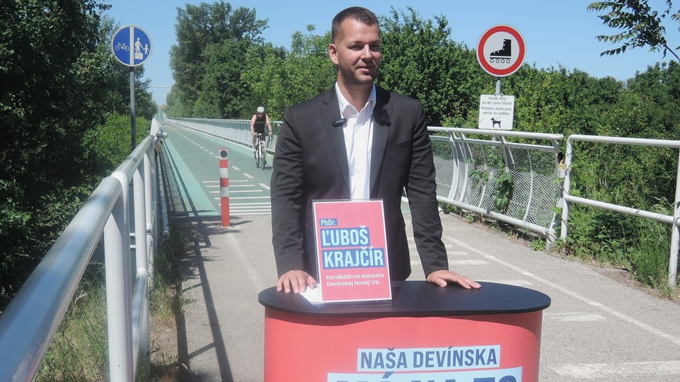 Komunálne voľby: Na post starostu v Devínskej Novej Vsi kandiduje Ľ. Krajčír, chce sa zamerať na dopravu a parkovanie