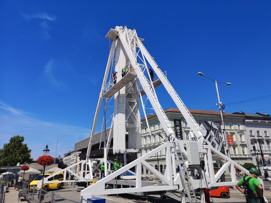 FOTO a VIDEO Pri Propelleri sa už stavia obrie ruské koleso počas