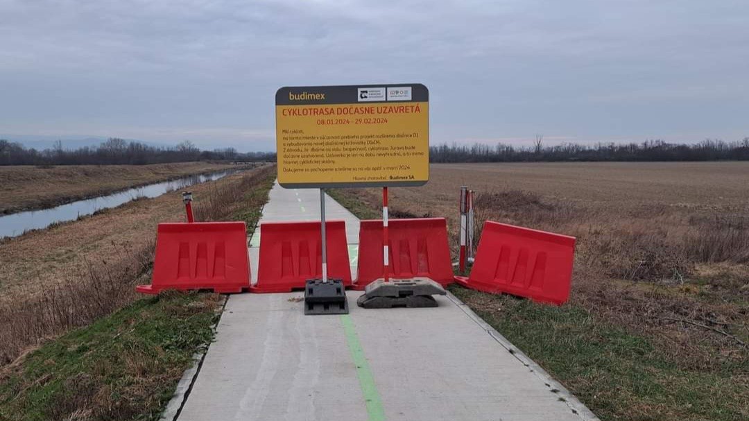 Cyklisti, pozor: Cyklotrasa JURAVA bude opäť zatvorená | Bratislavské noviny