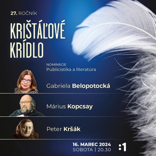 Na prestížne ocenenie Krištáľové krídlo je nominovaná aj knižná ...
